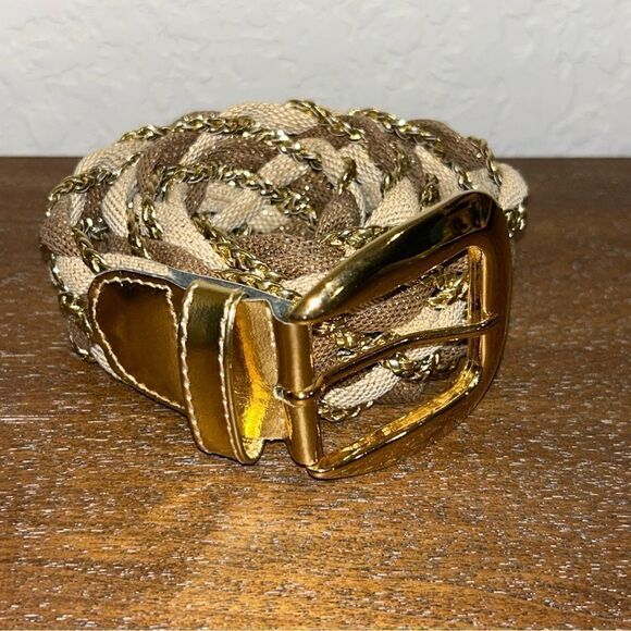 Luigi Lanatta Designs Metallic Braided Statement Belt - Picture 1 of 4